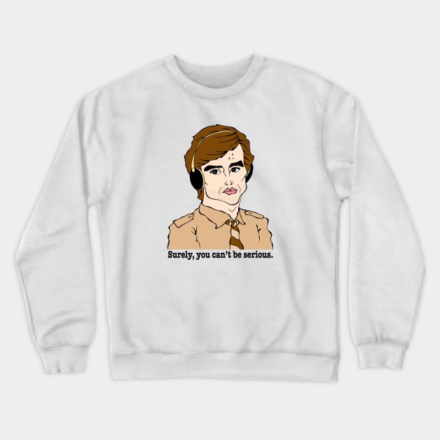 AIRPLANE! PARODY COMEDY MOVIE FAN ART!! Crewneck Sweatshirt by cartoonistguy